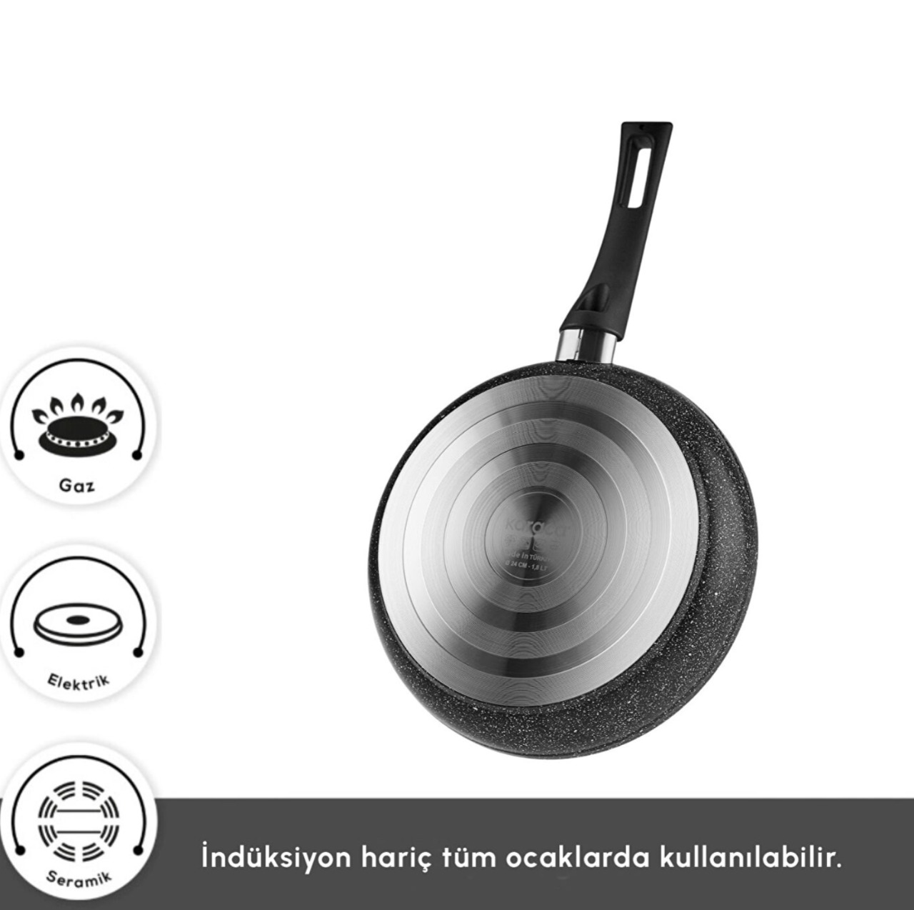 Karaca Stream Bone Saturn 24 Parça 6 Kişilik Yemek Takımı Platin